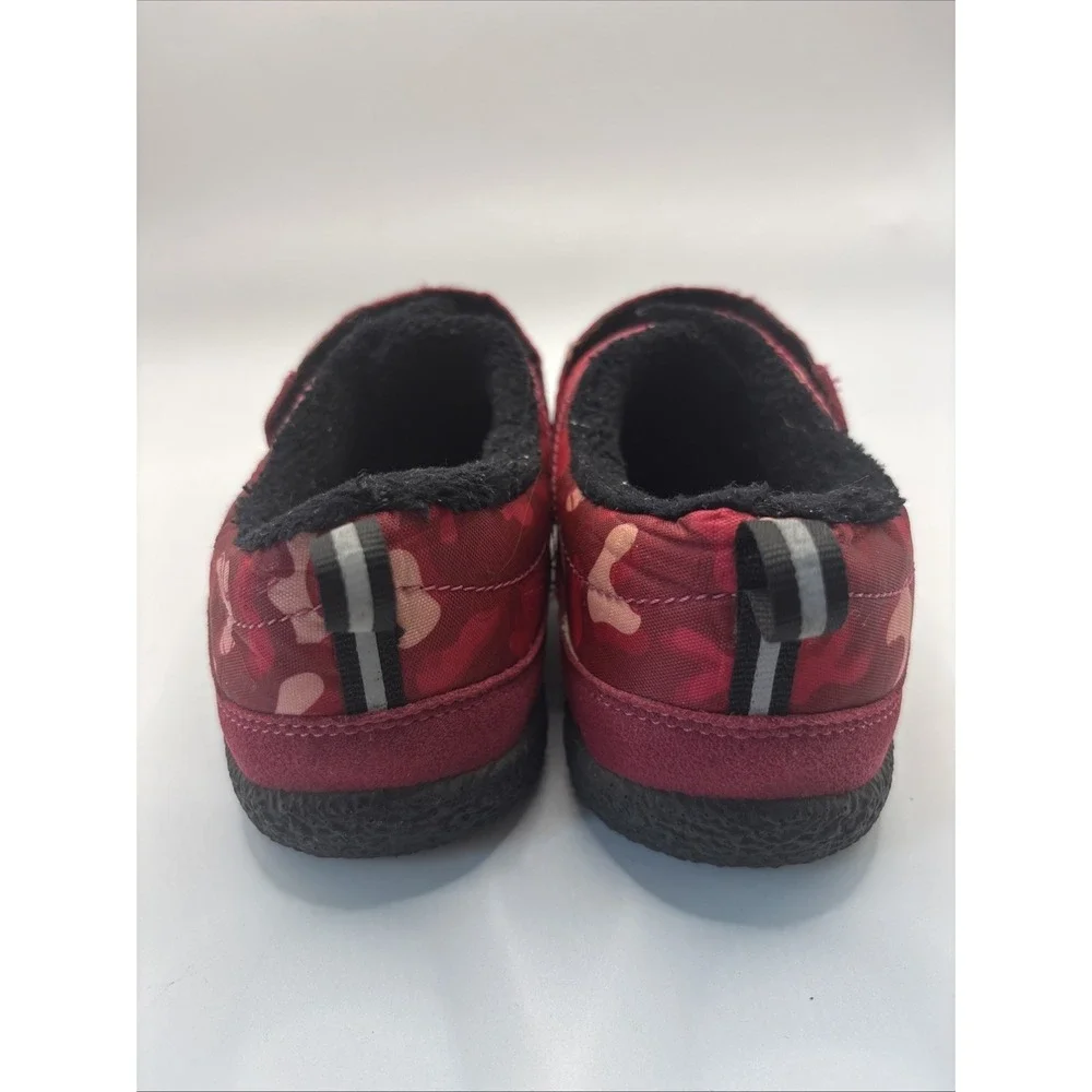 Keen Howser Low Wrap Slip On Shoes Girls Sz 13 Jam Rhubarb Pink Red Hook & Loop